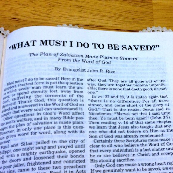 Vintage, Rare Rice Reference Bible, Christian Religion Classic - Picture 5 of 12